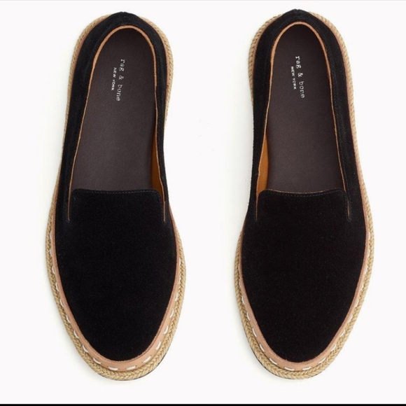 *SOLD* Rag and Bone Cairo Loafer Black Suede - Picture 2 of 6